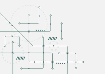 Abstract geometric connect lines and dots.Simple technology graphic background.Illustration Vector design Network and Connection concept.