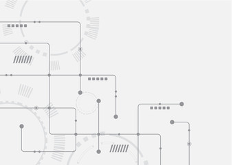 Abstract geometric connect lines and dots.Simple technology graphic background.Illustration Vector design Network and Connection concept.