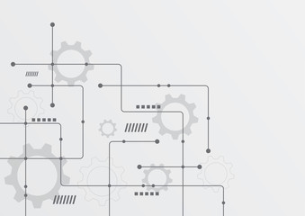 Abstract geometric connect lines and dots.Simple technology graphic background.Illustration Vector design Network and Connection concept.