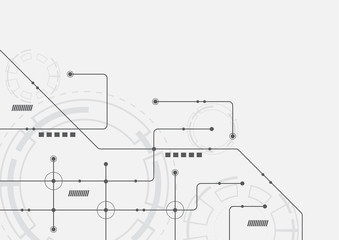 Abstract geometric connect lines and dots.Simple technology graphic background.Illustration Vector design Network and Connection concept.