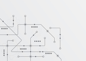 Abstract geometric connect lines and dots.Simple technology graphic background.Illustration Vector design Network and Connection concept.