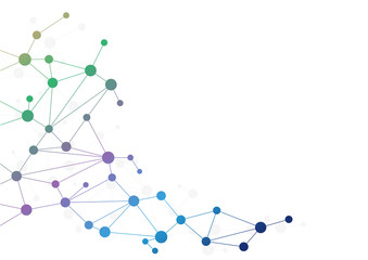 Abstract geometric connect lines and dots.Simple technology graphic background.Illustration Vector design Network and Connection concept.