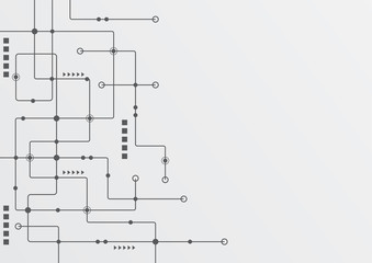 Abstract geometric connect lines and dots.Simple technology graphic background.Illustration Vector design Network and Connection concept.