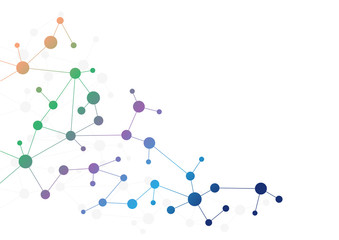 Abstract geometric connect lines and dots.Simple technology graphic background.Illustration Vector design Network and Connection concept.