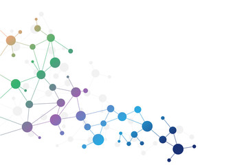 Abstract geometric connect lines and dots.Simple technology graphic background.Illustration Vector design Network and Connection concept.