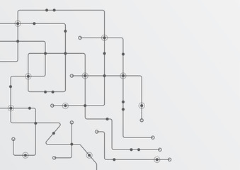 Abstract geometric connect lines and dots.Simple technology graphic background.Illustration Vector design Network and Connection concept.