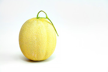 Japanese melon on the white background