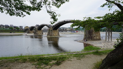 Fototapeta premium 日本三名橋「錦帯橋」の絶景！