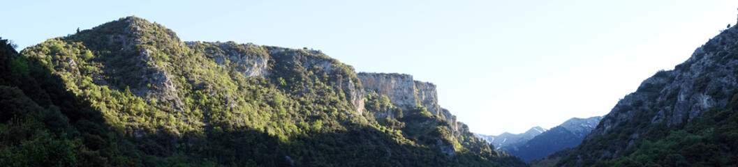 Mountain and gorge