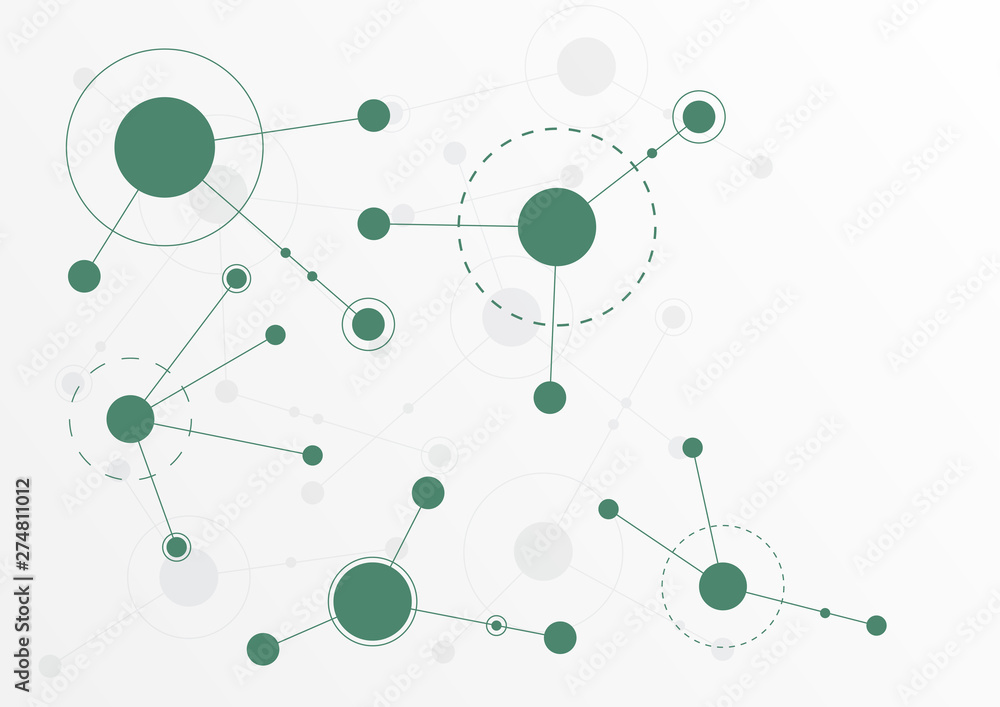 Poster abstract geometric connect lines and dots.simple technology graphic background.illustration vector d