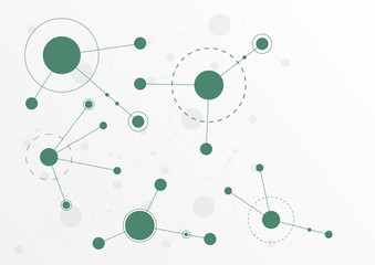 Abstract geometric connect lines and dots.Simple technology graphic background.Illustration Vector design Network and Connection concept.