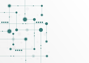 Abstract geometric connect lines and dots.Simple technology graphic background.Illustration Vector design Network and Connection concept.