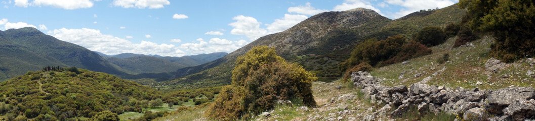 Footpath and mountain