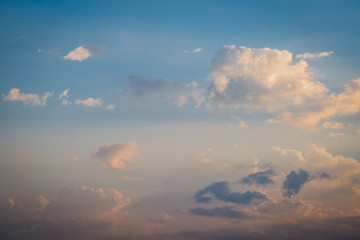 Fototapeta na wymiar Sky and clouds before sunset