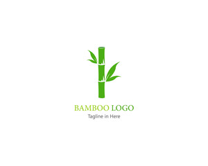 Bamboo logo template vector icon illustartion