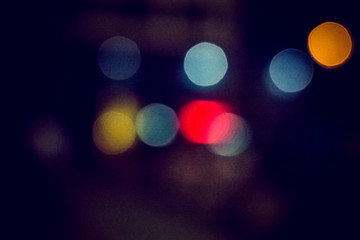 Bokeh of colorful light