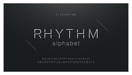 Minimal urban fashion font creative modern alphabet. Typography with dot regular and number. minimalist style fonts set. vector illustration