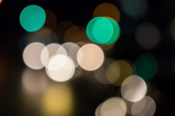 Bokeh of colorful light