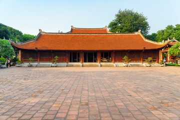 Amazing view of the Temple of Literature in Hanoi, Vietnam