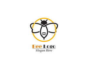 Bee Logo icon Template vector design