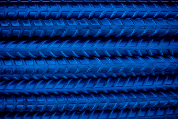 steel background, steel construction,  construction irons for building, stack of ribbed steel