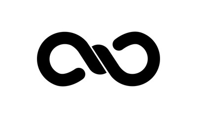 Simple knot icon for connection and tying concepts