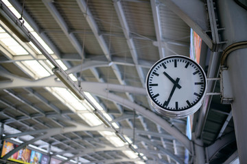 clock in railway station