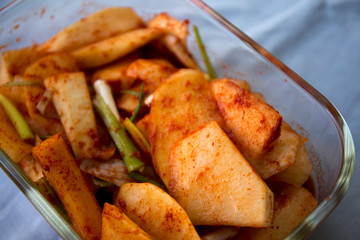 Kimchi, Diced Radish Kimchi, Kkakdugi