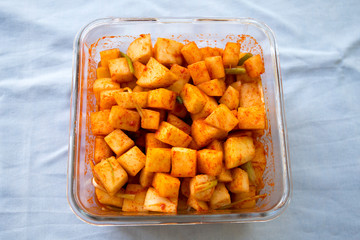 Kimchi, Diced Radish Kimchi, Kkakdugi