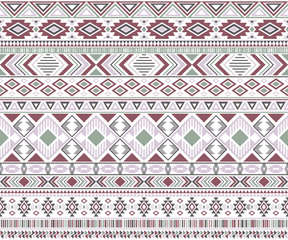 Tribal ethnic motifs geometric vector seamless background.