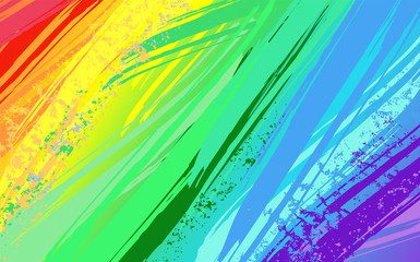 Background with rainbow paint