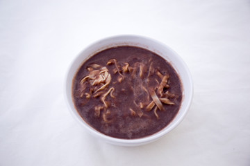 Korean food red bean noodle