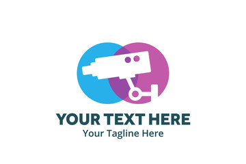 cctv logo creative illustration vector of graphic , cctv logo illustration vector , vector of surveillance camera logo illustration for logo identity and business