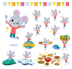 Obraz premium animal mouse boy_food festival