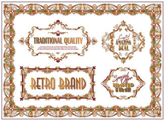 Set of labels with gold elements