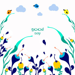 Make today a good day handwritten lettering positive.