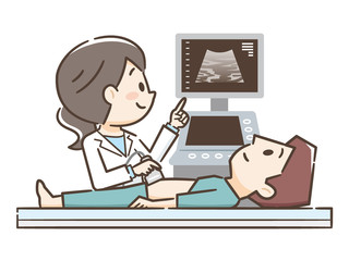 超音波検査　男性