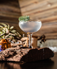 creative cocktail in the bar