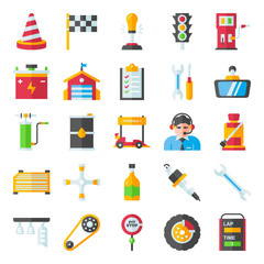 Racing icons pack