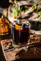 creative cocktail in the bar