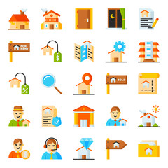 Real estate icons pack