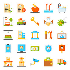 Real estate icons pack