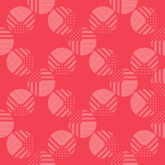 Polka dots seamless pattern. Mosaic of ethnic figures. Patterned texture. Geometric background. Can be used for wallpaper, textile, invitation card, wrapping, web page background.