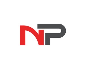 Letter PN, NP initial logo template creative design