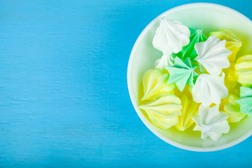 Meringue in a white bowl