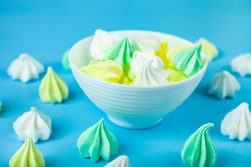 Meringue in a white bowl