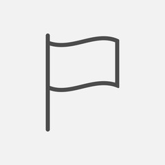 flag icon isolated on white background. Vector illustration.