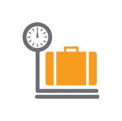 Airport related icon on background for graphic and web design. Simple vector sign. Internet concept symbol for website button or mobile app.