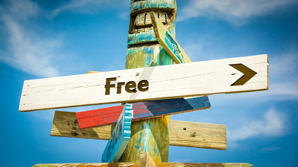 Street Sign to Free
