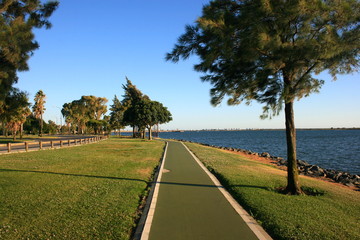sunset on the beach of huelva andalucia spain
